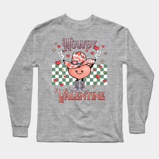 Howdy Valentine Heart Long Sleeve T-Shirt